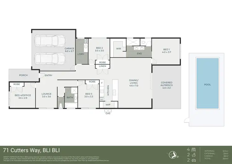 Floorplan of Homely house listing, 71 Cutters Way, Bli Bli QLD 4560