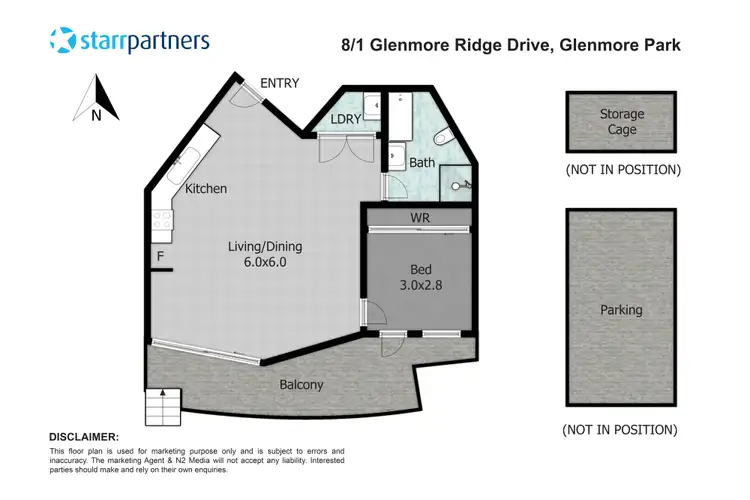Floorplan of Homely unit listing, 8/1 Glenmore Ridge Drive, Glenmore Park NSW 2745