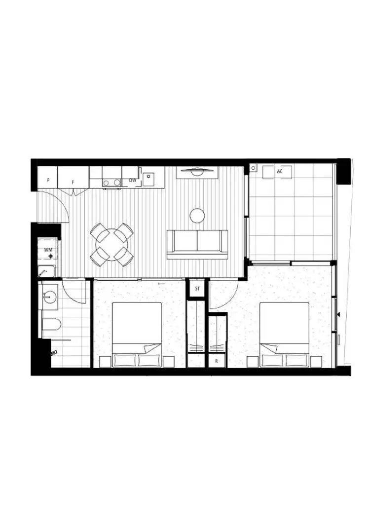 Floorplan of Homely apartment listing, 208/1 Boolee Street, Reid ACT 2612