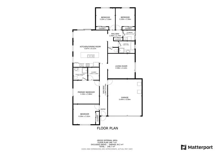 Floorplan of Homely house listing, 6 Costello Court, Emerald QLD 4720