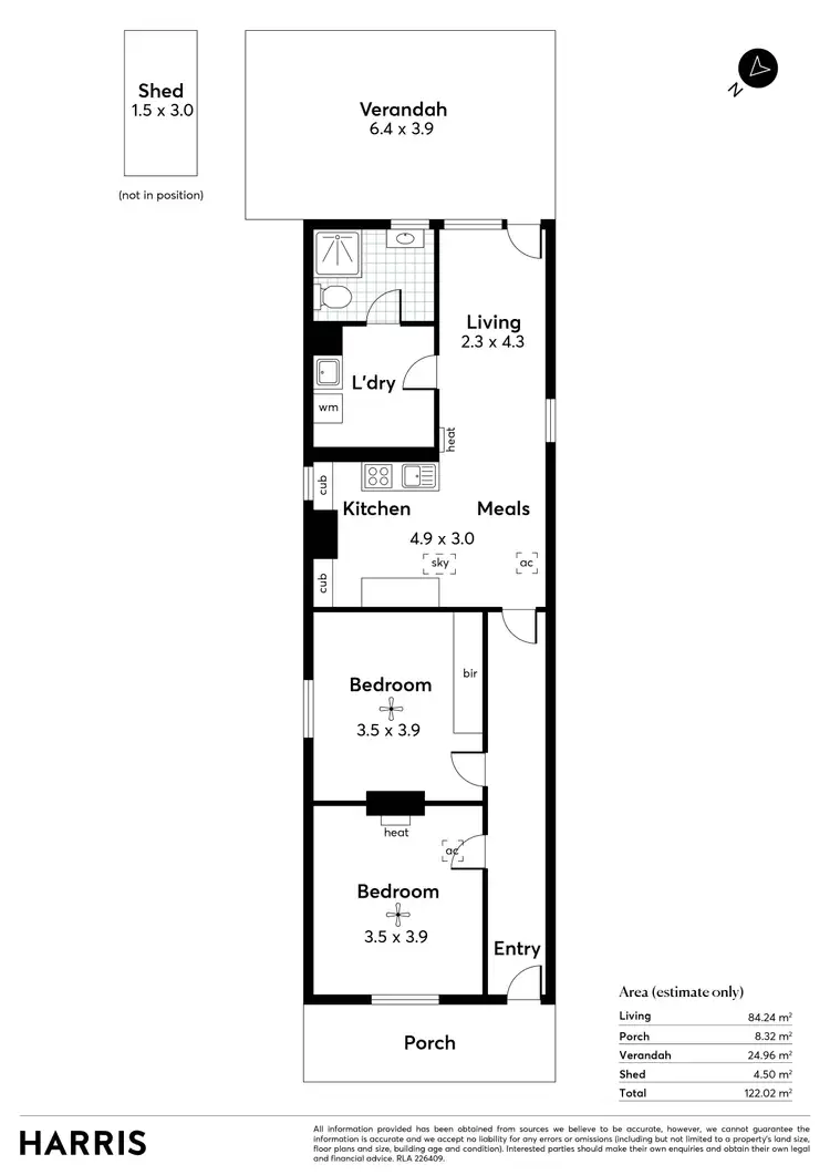 Floorplan of Homely house listing, 10 Fussell Place, Alberton SA 5014