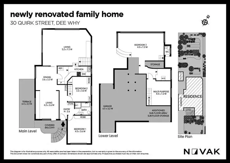 Floorplan of Homely house listing, 30 Quirk Street, Dee Why NSW 2099