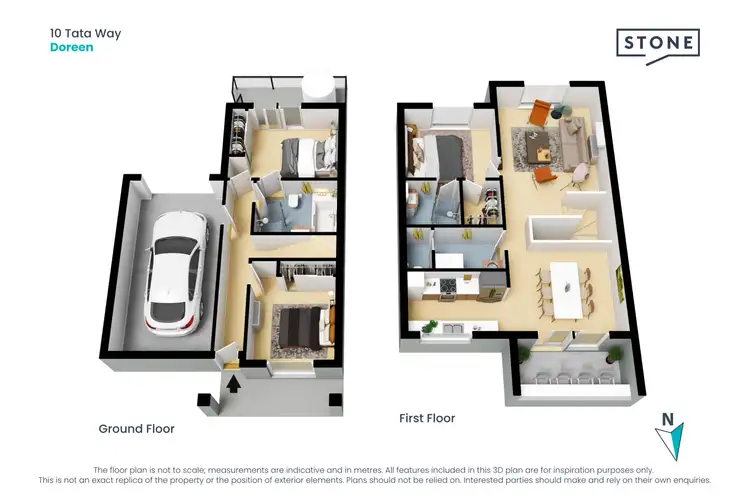 Floorplan of Homely townhouse listing, 10 Tata Way, Doreen VIC 3754