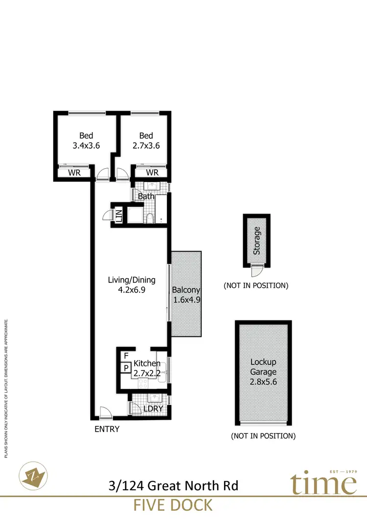 Floorplan of Homely apartment listing, 3/124 First Avenue, Five Dock NSW 2046