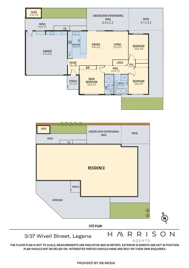 Floorplan of Homely unit listing, 3/37 Wivell Street, Legana TAS 7277