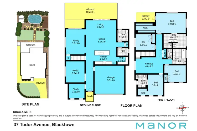 Floorplan of Homely house listing, 37 Tudor Avenue, Blacktown NSW 2148