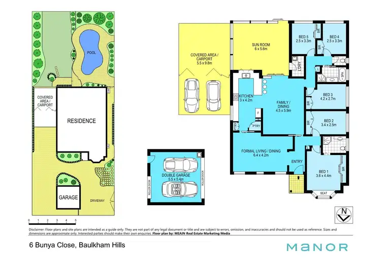 Floorplan of Homely house listing, 6 Bunya Close, Baulkham Hills NSW 2153