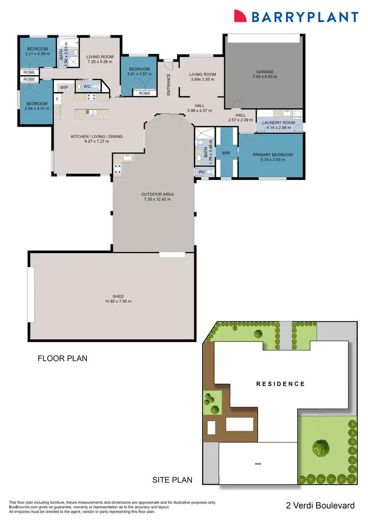 Floorplan of Homely house listing, 2 Verdi Boulevard, Irymple VIC 3498