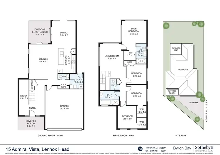 Floorplan of Homely house listing, 1/15 Admiral Vista, Lennox Head NSW 2478
