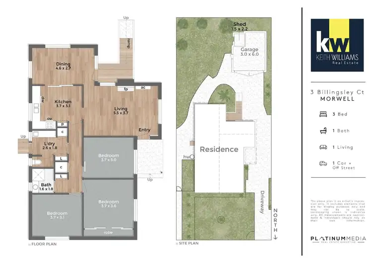 Floorplan of Homely house listing, 3 Billingsley Court, Morwell VIC 3840