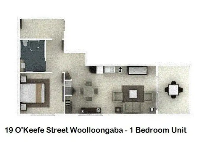 Floorplan of Homely unit listing, 306/19 O'Keefe Street, Woolloongabba QLD 4102