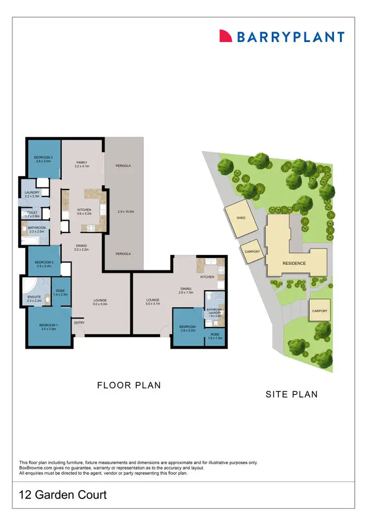 Floorplan of Homely house listing, 12 Garden Court, Mildura VIC 3500