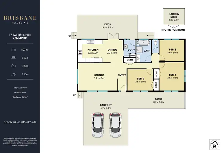 Floorplan of Homely house listing, 17 Twilight Street, Kenmore QLD 4069
