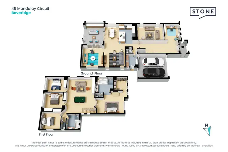 Floorplan of Homely house listing, 45 Mandalay Circuit, Beveridge VIC 3753
