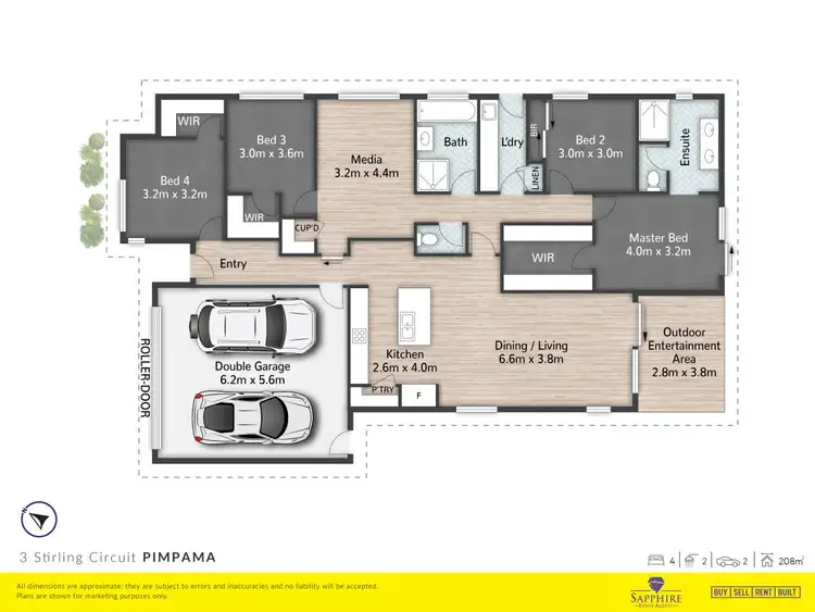 Floorplan of Homely house listing, 3 Stirling Circuit, Pimpama QLD 4209