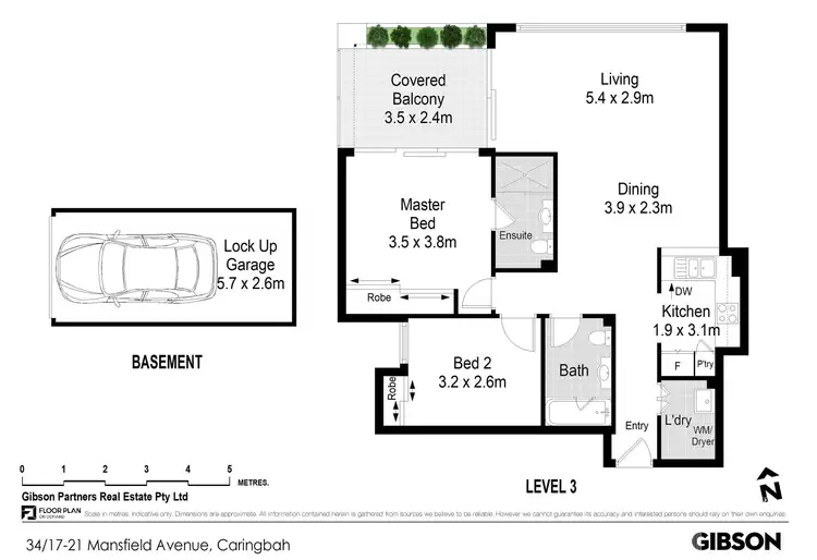 Floorplan of Homely unit listing, 34/17-21 Mansfield Avenue, Caringbah NSW 2229