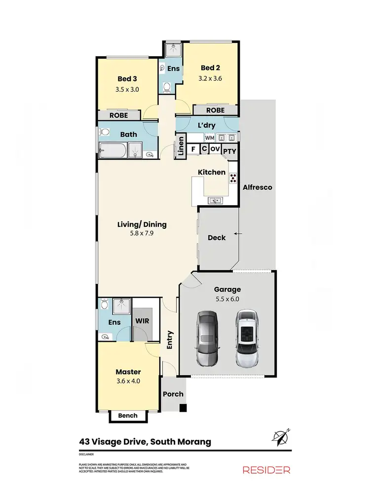 Floorplan of Homely house listing, 43 Visage Drive, South Morang VIC 3752
