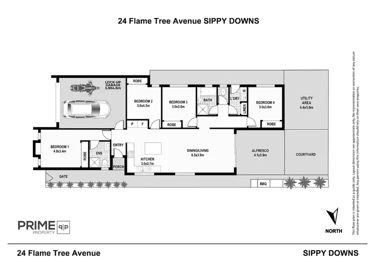 Floorplan of Homely house listing, 24 Flame Tree Avenue, Sippy Downs QLD 4556