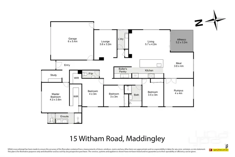 Floorplan of Homely house listing, 15 Witham Road, Maddingley VIC 3340