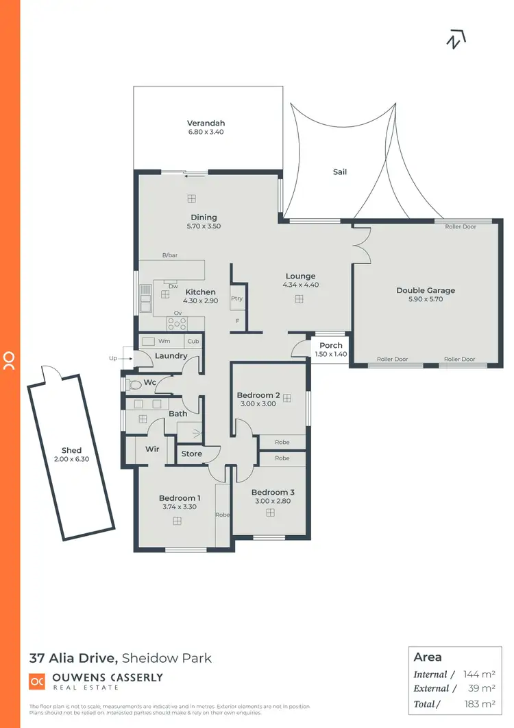 Floorplan of Homely house listing, 37 Alia Drive, Sheidow Park SA 5158