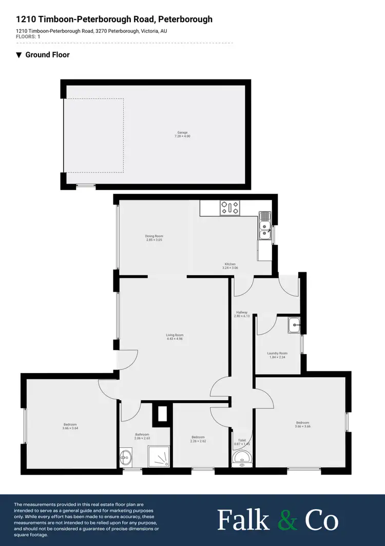 Floorplan of Homely house listing, 1210 Timboon Peterborough Road, Peterborough VIC 3270
