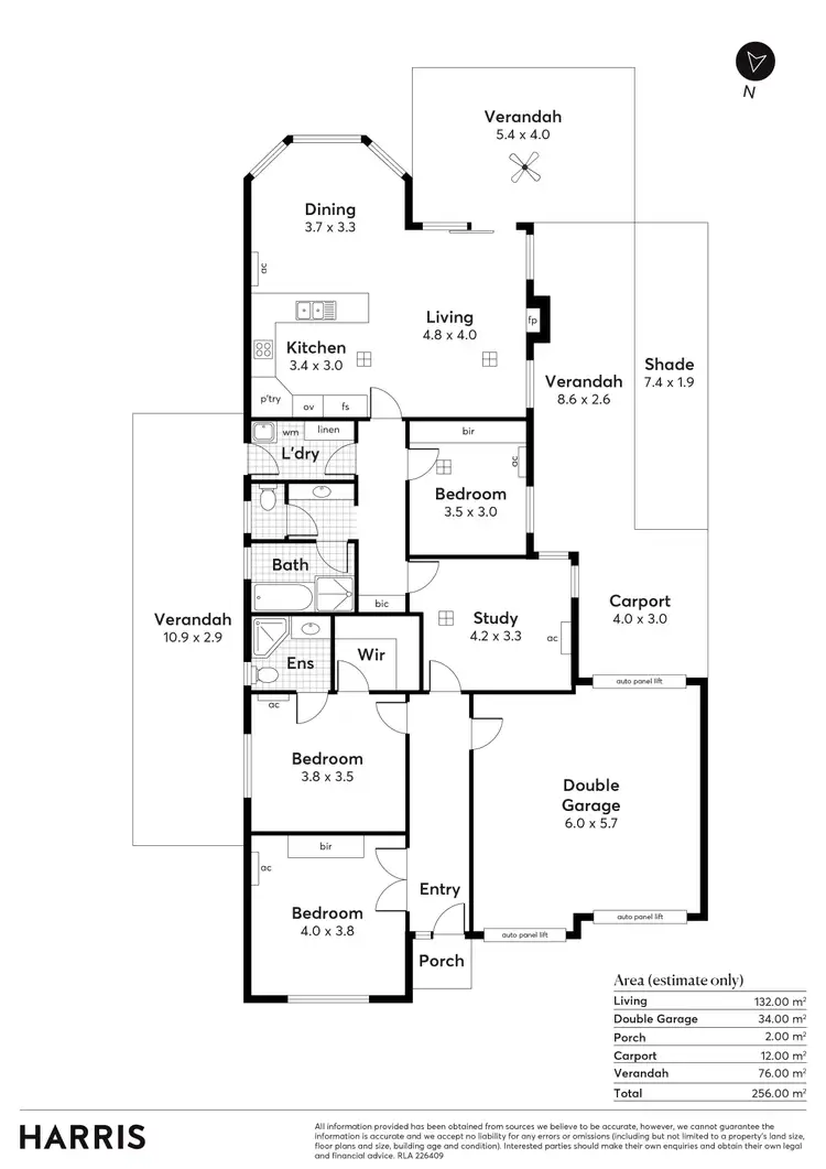 Floorplan of Homely house listing, 1 Osterley Street, Oakden SA 5086