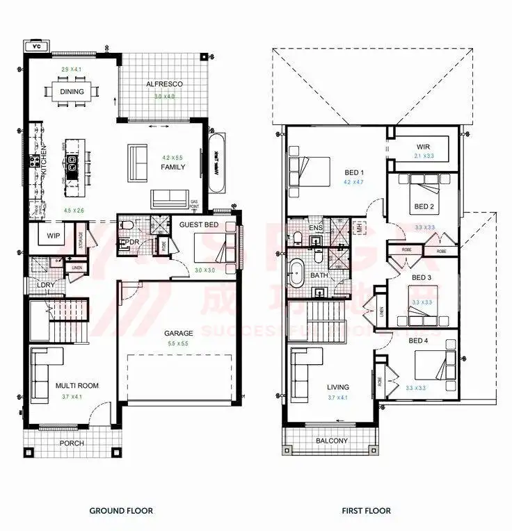 Floorplan of Homely house listing, 166 Tallawong Road, Rouse Hill NSW 2155
