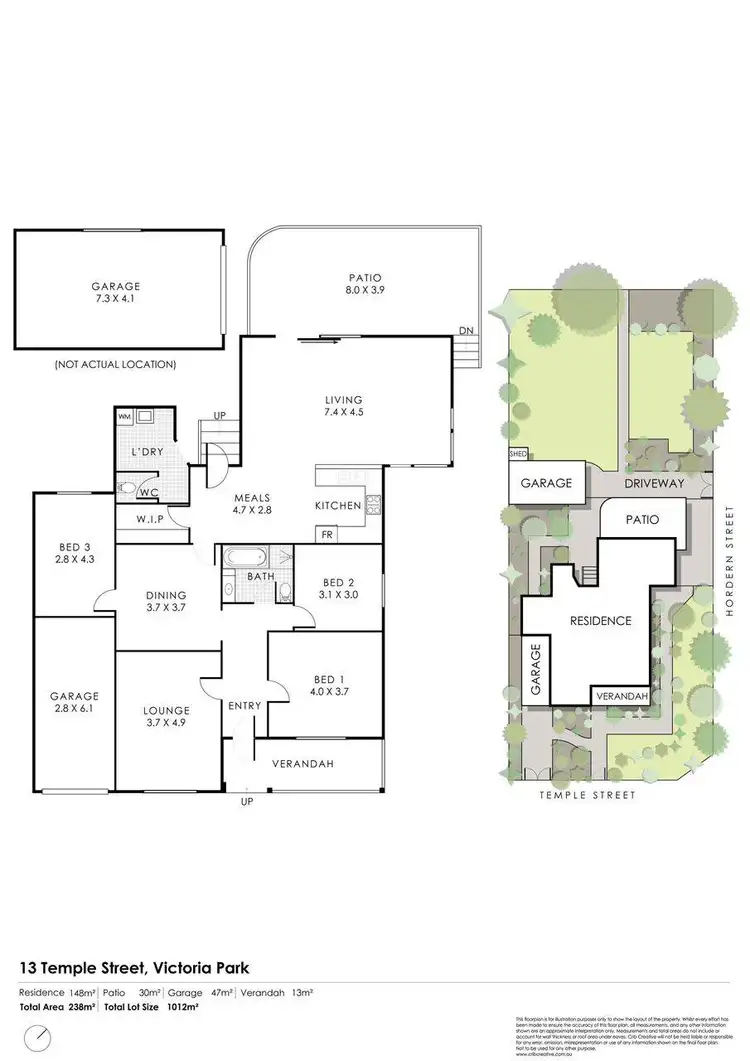 Floorplan of Homely house listing, 13 Temple Street, Victoria Park WA 6100