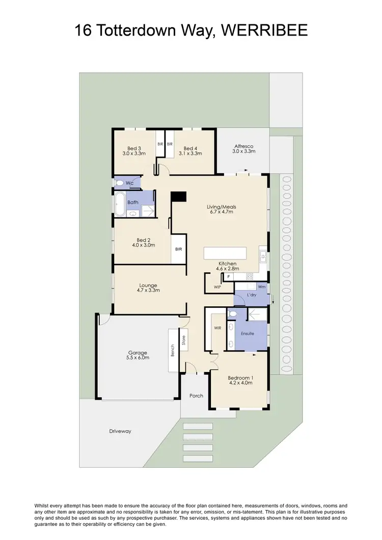 Floorplan of Homely house listing, 16 Totterdown Way, Werribee VIC 3030