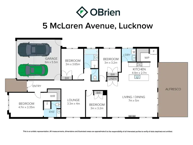 Floorplan of Homely house listing, 5 McLaren Avenue, Lucknow VIC 3875