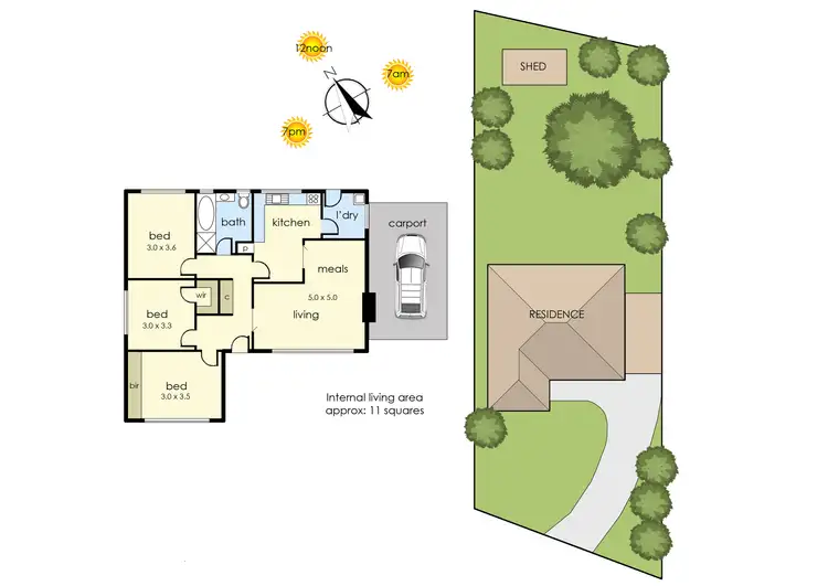 Floorplan of Homely house listing, 9 Leawarra Parade, Frankston VIC 3199