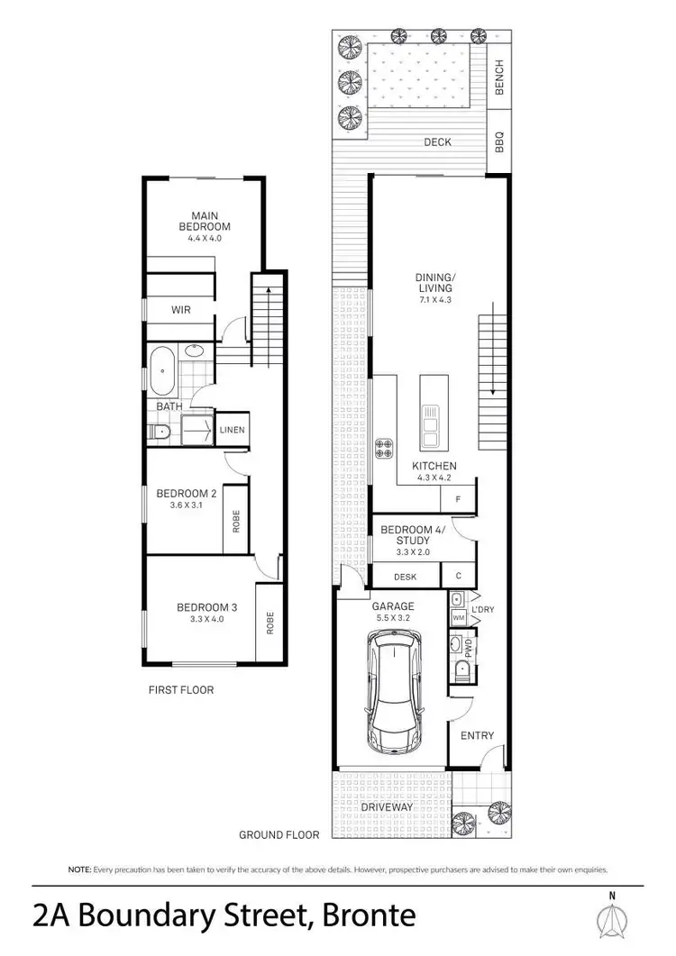 Floorplan of Homely house listing, 2a Boundary Street, Bronte NSW 2024