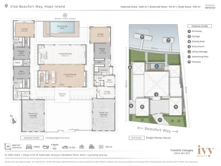 Floorplan of Homely house listing, 2166 Beaufort Way, Hope Island QLD 4212