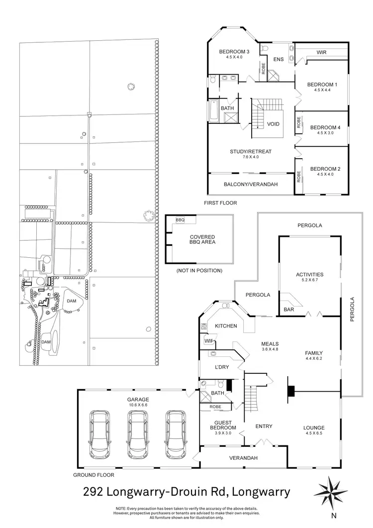 Floorplan of Homely house listing, 292 Longwarry-Drouin Road, Longwarry VIC 3816