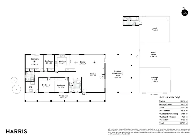 Floorplan of Homely house listing, 15 Hillside Lane, Mount Barker Springs SA 5251