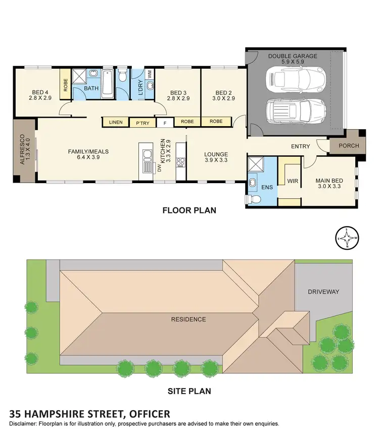 Floorplan of Homely house listing, 35 Hampshire Street, Officer VIC 3809
