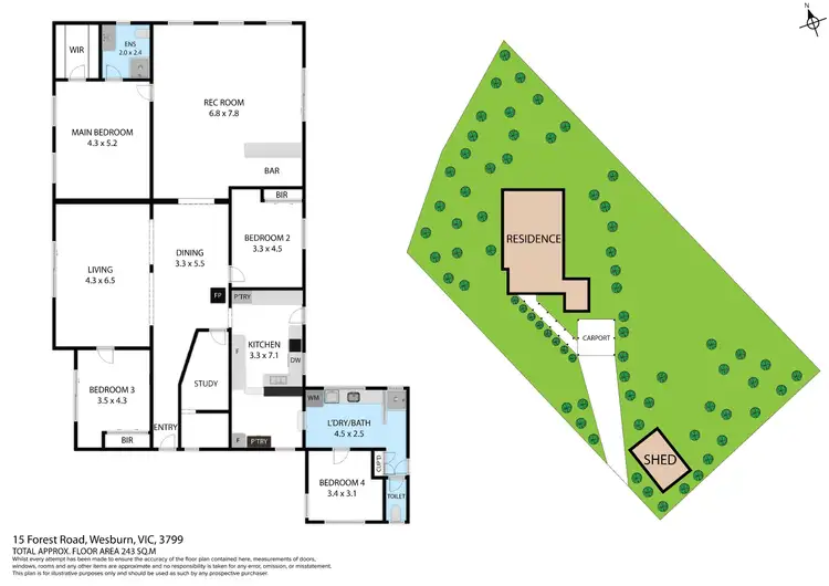 Floorplan of Homely house listing, 15 Forest Road, Wesburn VIC 3799