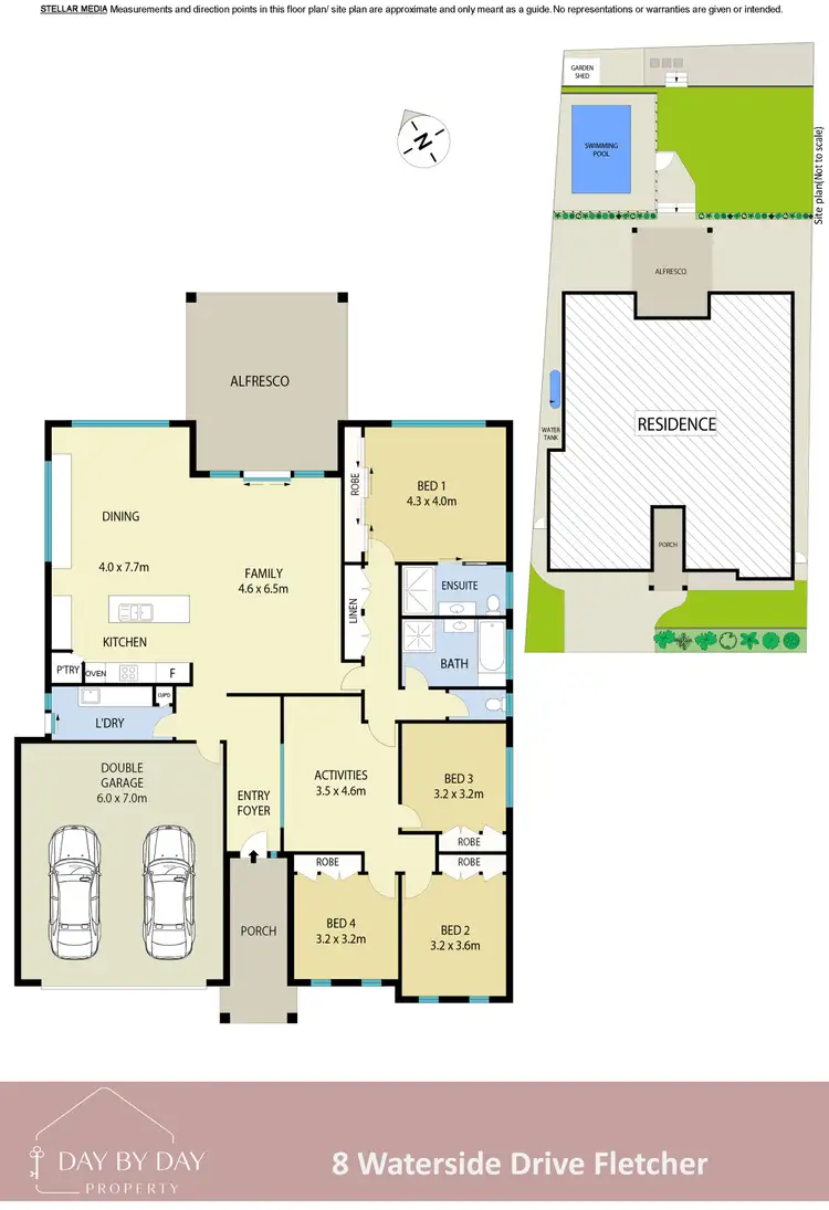 Floorplan of Homely house listing, 8 Waterside Drive, Fletcher NSW 2287