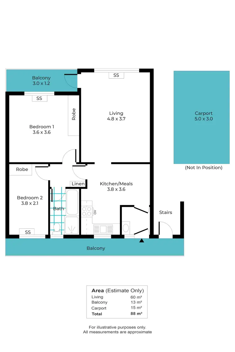 Floorplan of Homely unit listing, 9/360 Anzac Highway, Plympton SA 5038