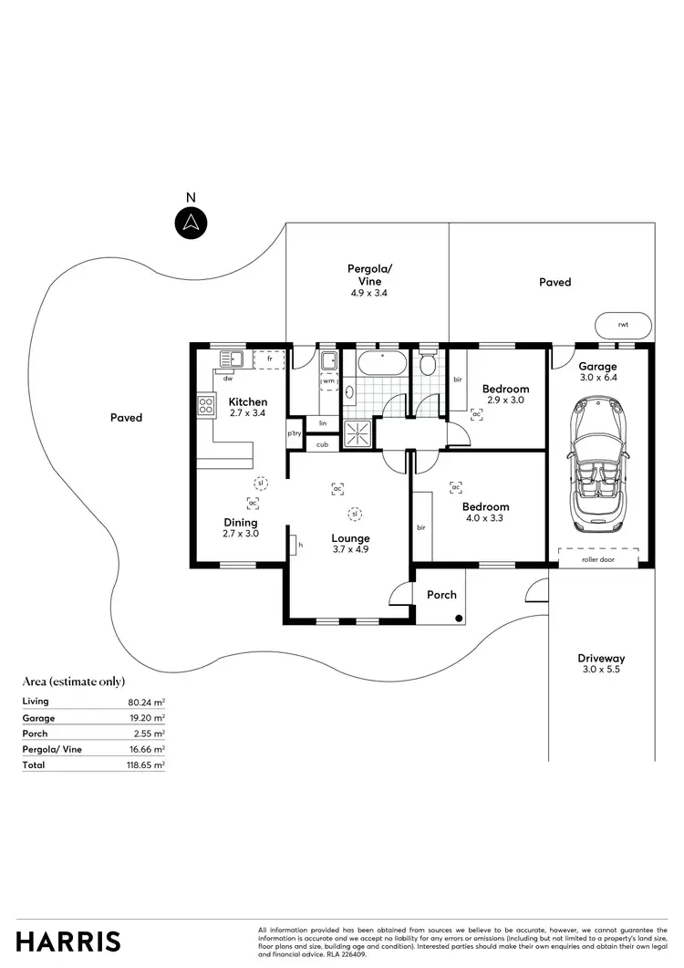 Floorplan of Homely unit listing, 1/2 Dollman Street, Goodwood SA 5034