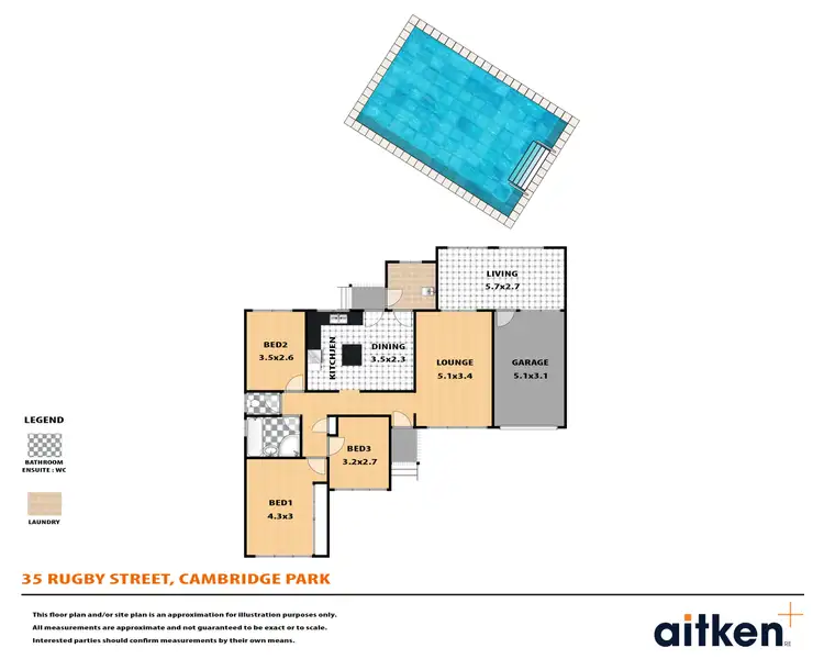 Floorplan of Homely house listing, 35 Rugby Street, Cambridge Park NSW 2747