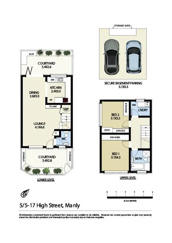 Floorplan of Homely apartment listing, 5/5-17 High Street, Manly NSW 2095