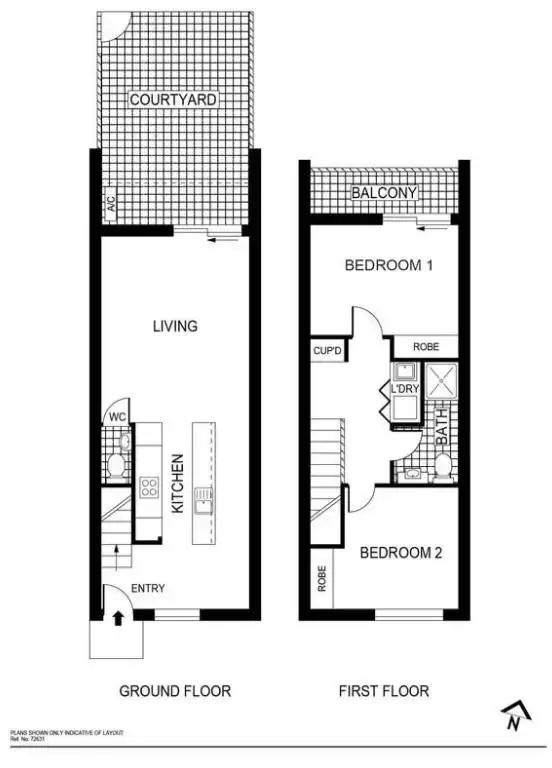 Floorplan of Homely townhouse listing, 3/27 David Street, O'connor ACT 2602