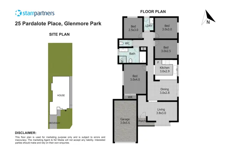 Floorplan of Homely house listing, 25 Pardalote Place, Glenmore Park NSW 2745