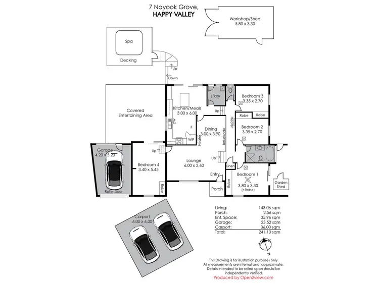 Floorplan of Homely house listing, 7 Nayook Grove, Happy Valley SA 5159