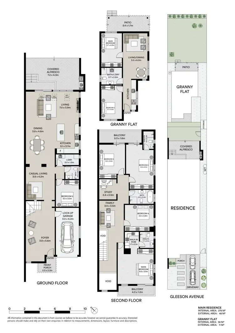 Floorplan of Homely semi-detached listing, 42A Gleeson Avenue, Condell Park NSW 2200