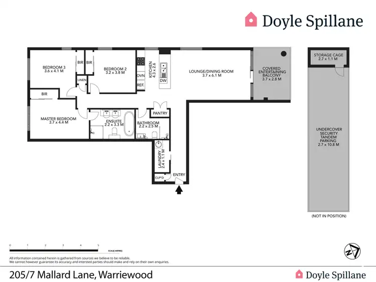 Floorplan of Homely apartment listing, 205/7 Mallard Lane, Warriewood NSW 2102
