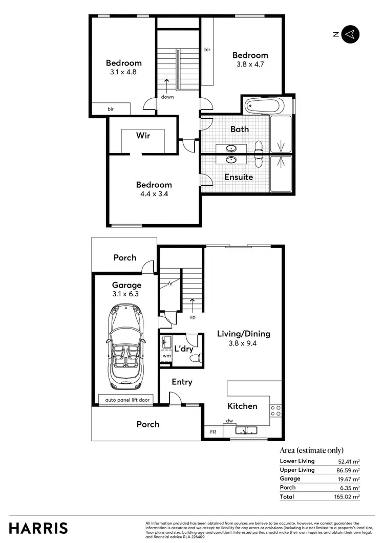 Floorplan of Homely house listing, 4 MacIntosh Crescent, Woodforde SA 5072