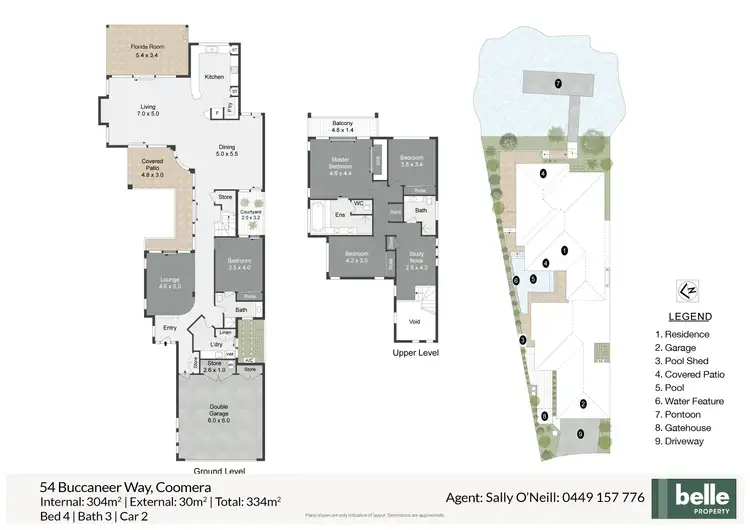 Floorplan of Homely house listing, 54 Buccaneer Way, Coomera Waters QLD 4209