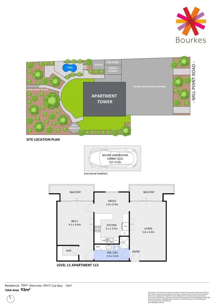Floorplan of Homely apartment listing, 113/154 Mill Point Road, South Perth WA 6151